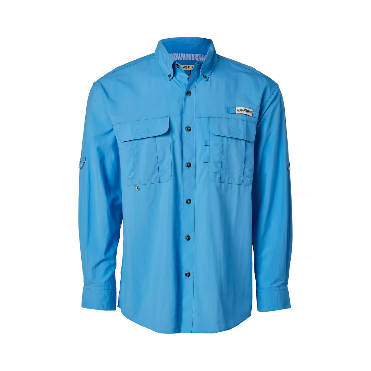 Camisa Magellan Outdoors Laguna Madre Manga Larga, celeste