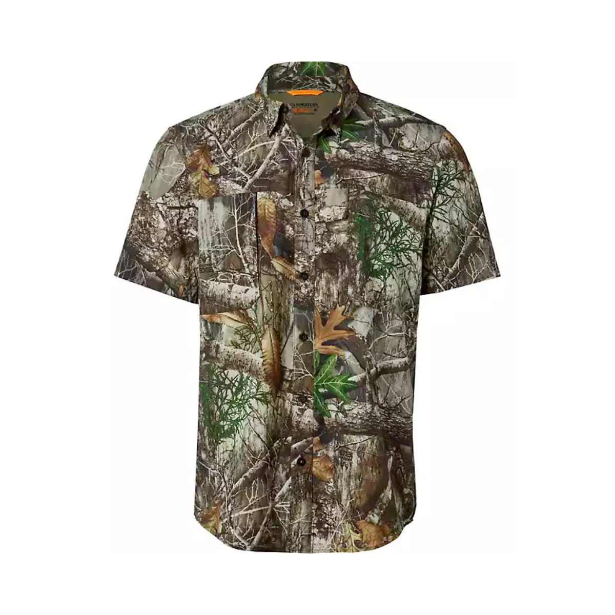 Camisa Magellan Camuflaje Realtree Manga Corta Tela Fresca