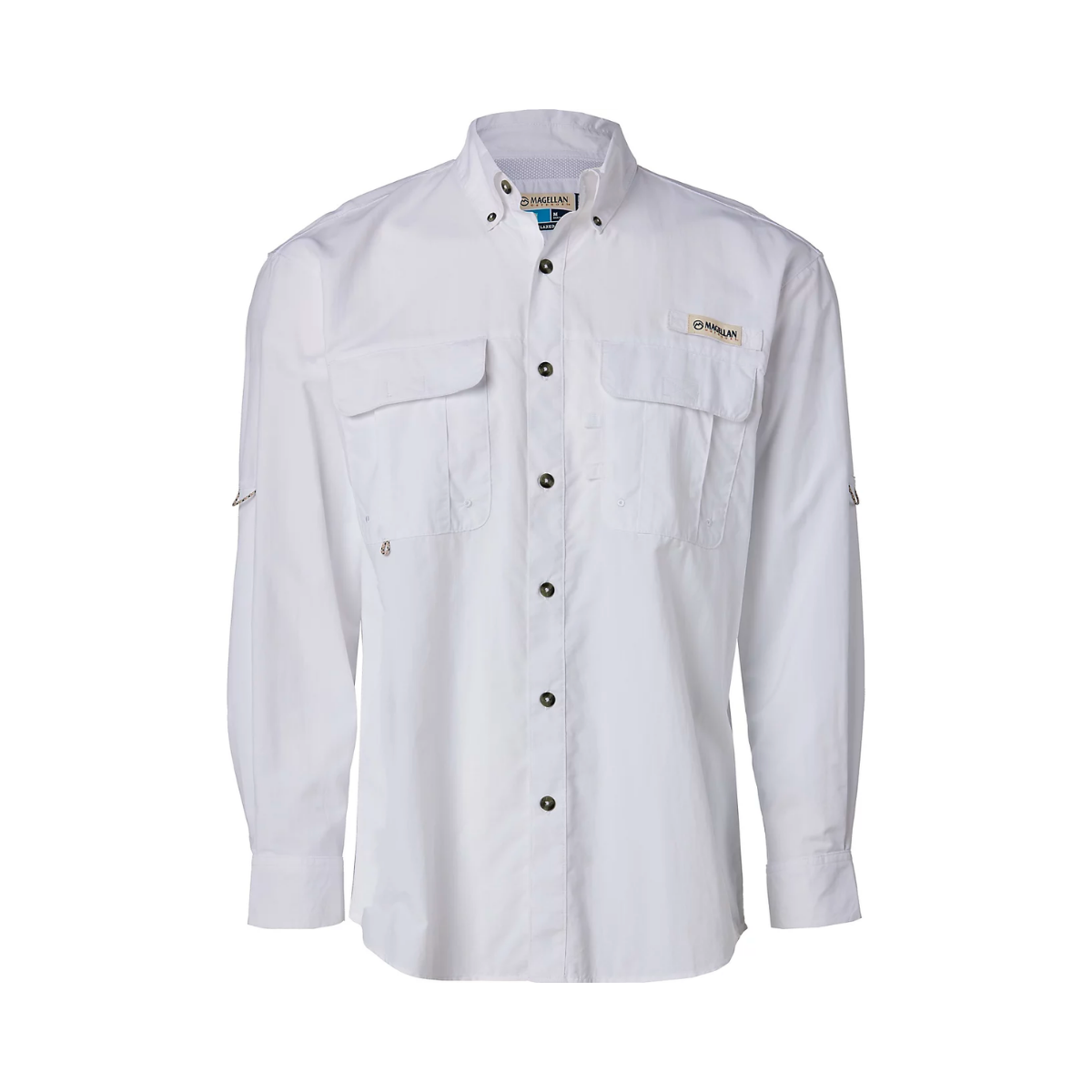 Camisa Magellan Outdoors Laguna Madre Manga Larga, blanco