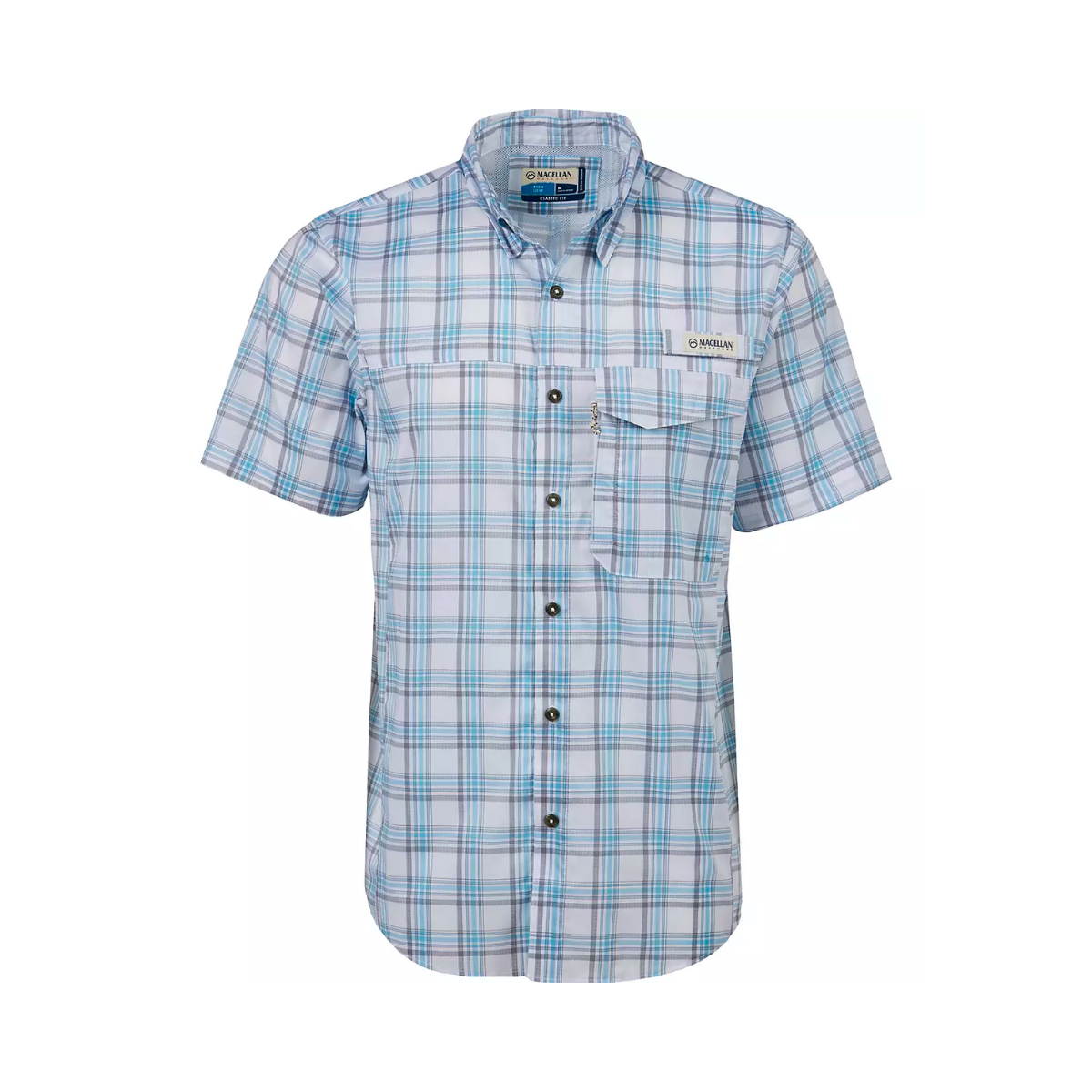 Camisa Magellan lake Plaid Cuadro Upf30