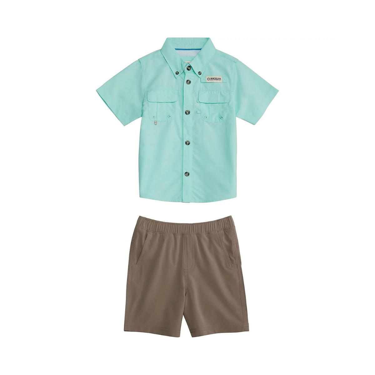 Conjunto Magellan 2 A 6 Años Bebe Niño Camisa Y Short Solar