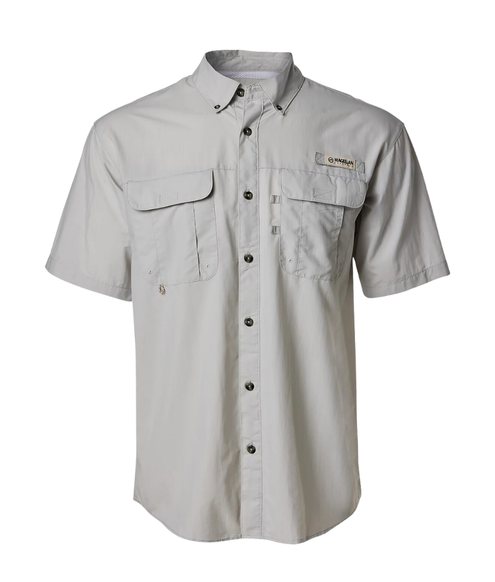 Camisa Magellan Outdoors Laguna Madre Manga Corta, gris